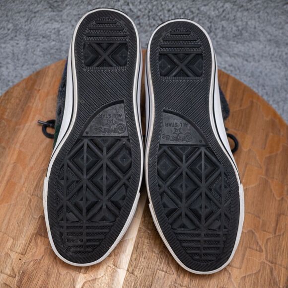 Converse x Woolrich Chuck Taylor All Star Plaid Blue Green 153835C Women's Sz 5 - Picture 7 of 9